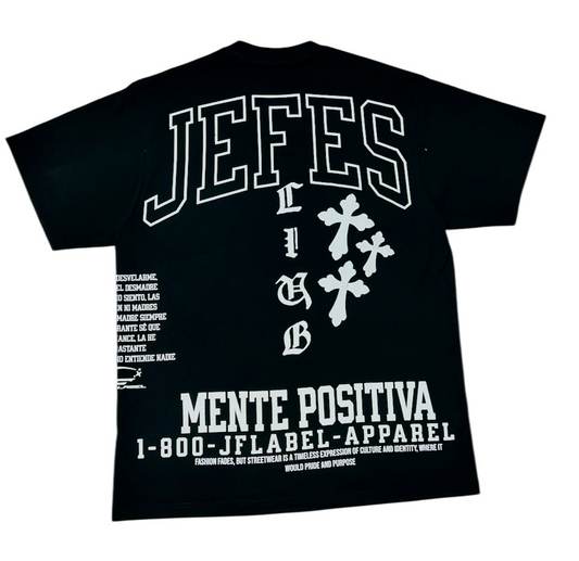 JF LABEL DEPT. “JEFES CLUB” OVERSIZED BLACK TEE